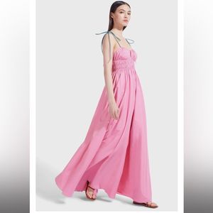 STAUD Petal Sleeveless Bow dress